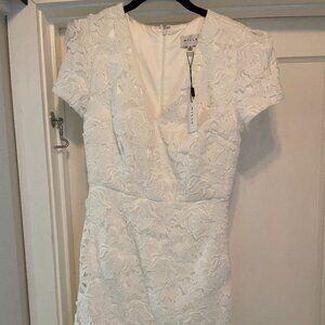 Milly Eyelet Atalie White Mini Dress